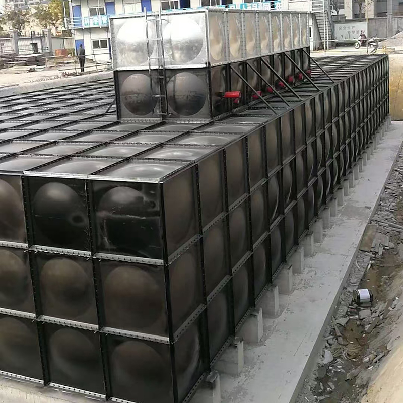 Réservoir d'eau sectionnel assemblé souterrain