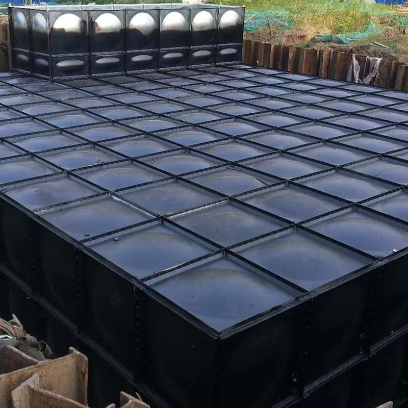 Réservoir d'eau sectionnel assemblé souterrain