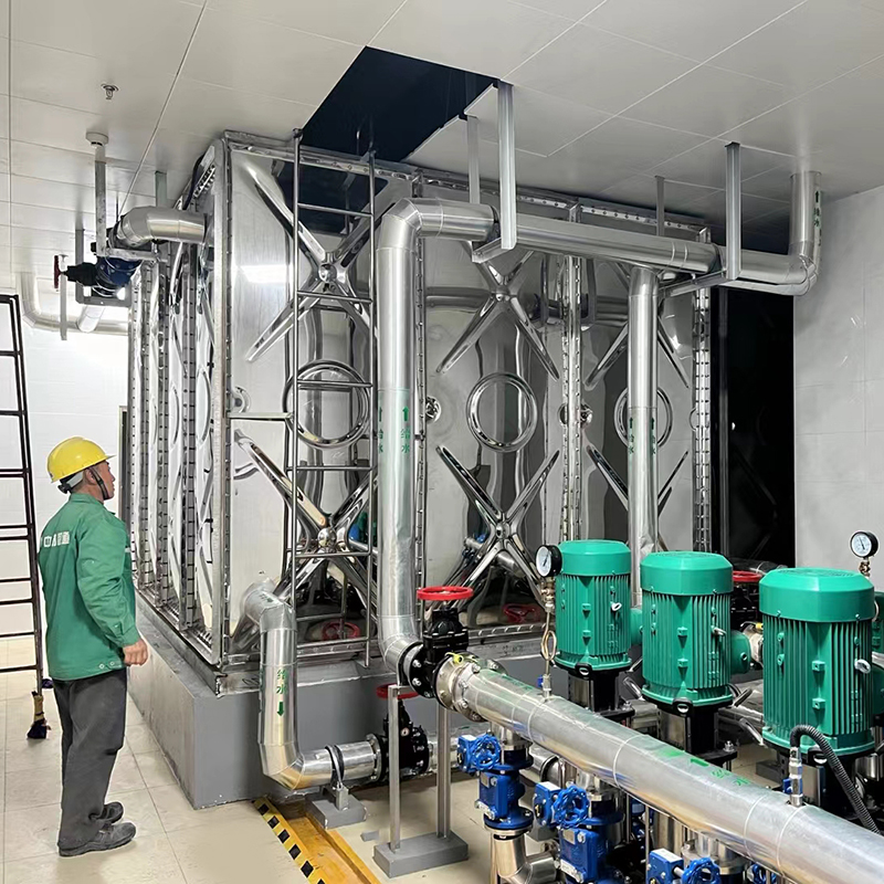 Réservoir d'eau sectionnel de type boulonné d'assemblage en acier inoxydable